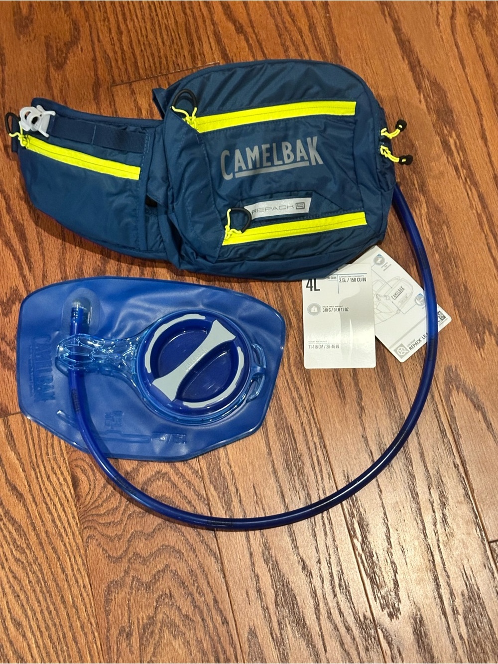 New W/ Tags Camelback Lumbar water system with bladder and hose.